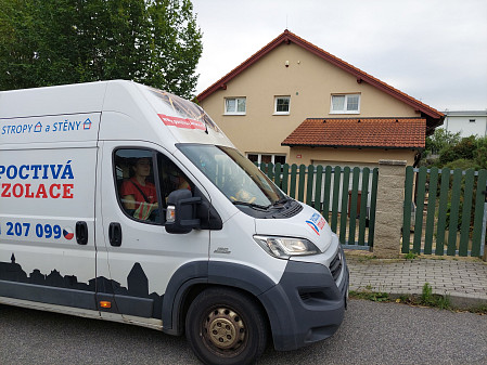 Izolace stropu rodinného domu na Berounsku